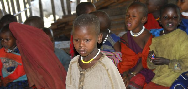 Pupil in Masai school