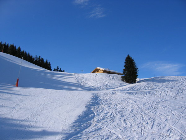 Mont Blanc mountain and ski