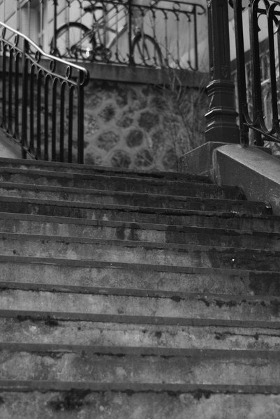 Stairs of Montmartre in Paris
