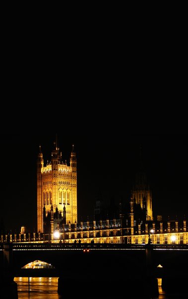 parliament by night