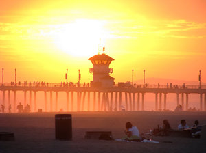 sunset 7: Huntington Beach Pier