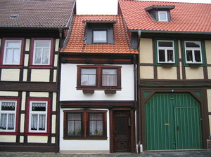 old half-timbered house in wer