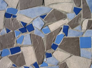 abstract blue tiles texture