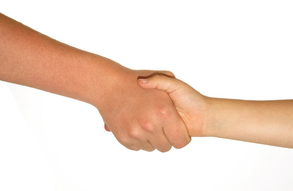 Shaking Hands: My children,son and daughter, shaking hands, used for a buddy program for school age kids. Comments Welcome :)