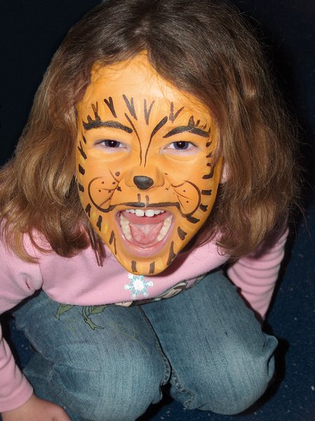 tiger growl face