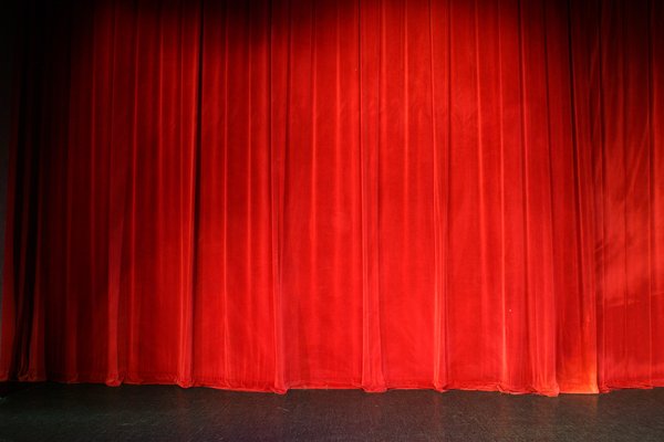Show Time: Red Theatre Curtain