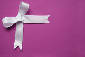 bow 2: just a simple white ribbon on different paper