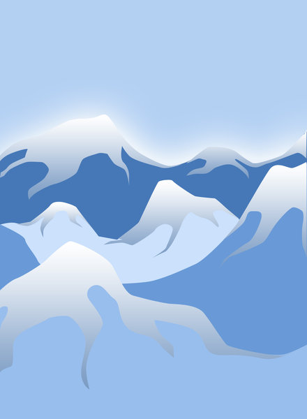 Icy mountains