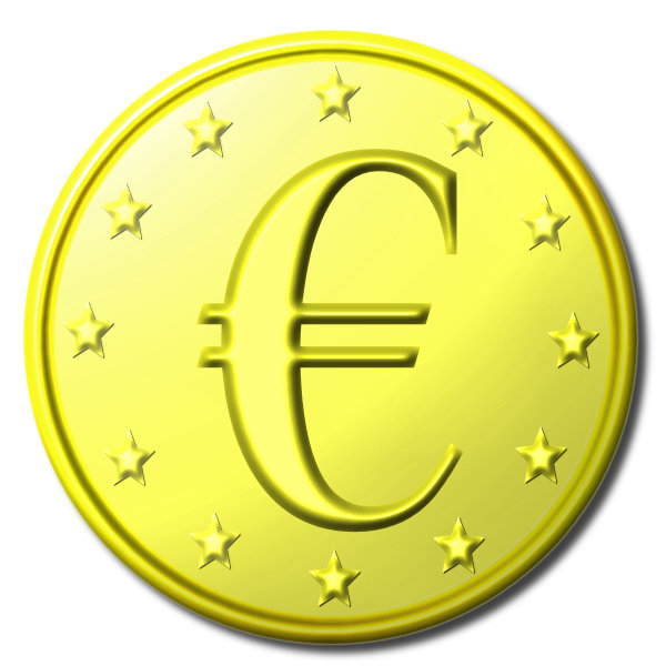 gold euro: symbol of euro