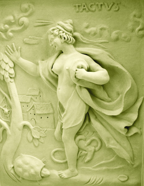 female stucco figurine
