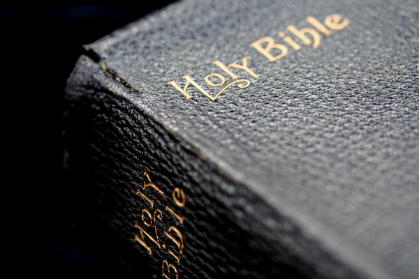 Black Bible: Corner of old Black Bible
