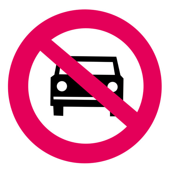 Engine vehicles forbidden
