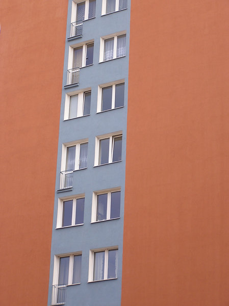 Wall of the block of flats