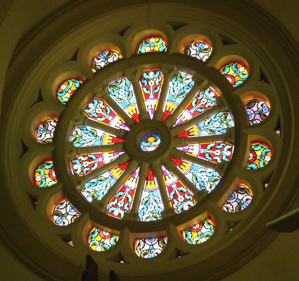 round stained glass windows
