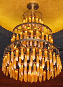 lights from above: a variety of multiple light fixtures