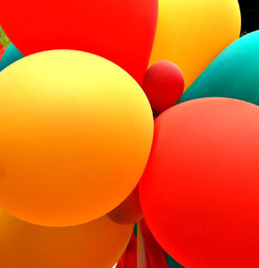 balloon colours: colourful balloons - interior decorations