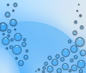 blue bubbles: blue floating bubbles