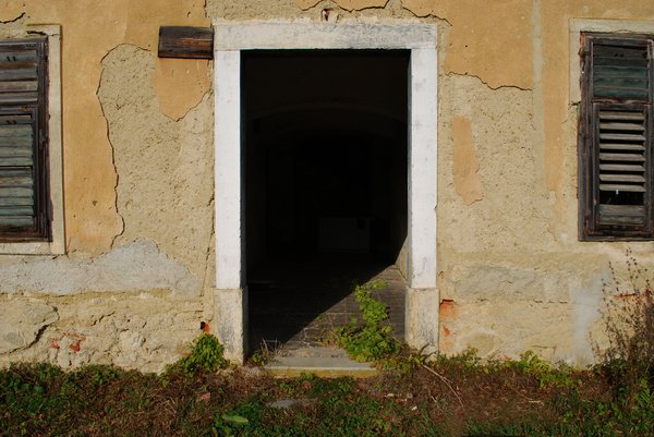 Old doors entrance
