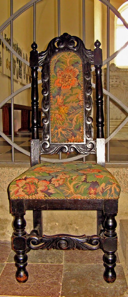 Aalum Church detail - chair 2