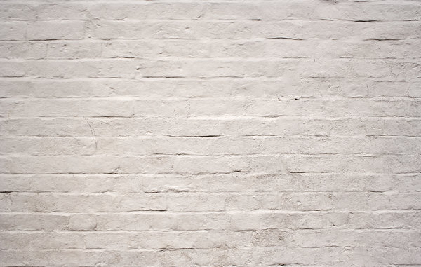 Branco parede de tijolo: 