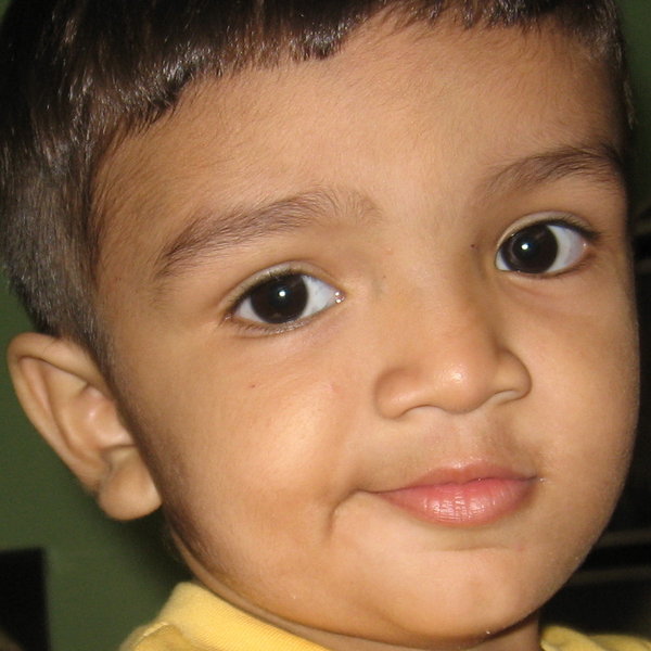 Child 1: A 3-year old Indian boy.