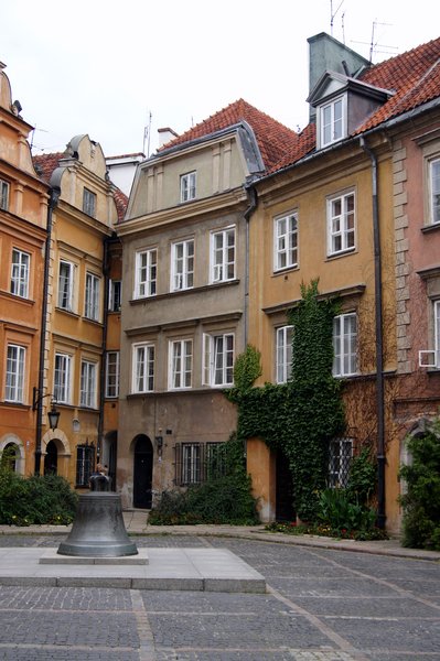 tenement houses: old town in Warsaw
