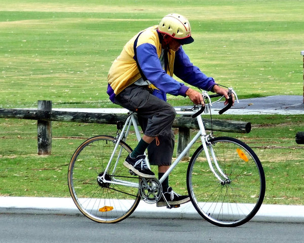 senior fietser: 