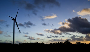 Wind Turbine: This monster has just been erected at Garstang, Lancashire.