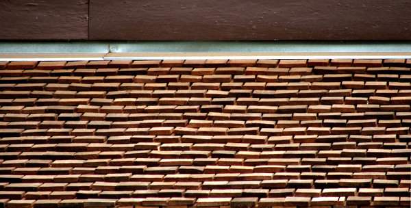 wooden roof tiles