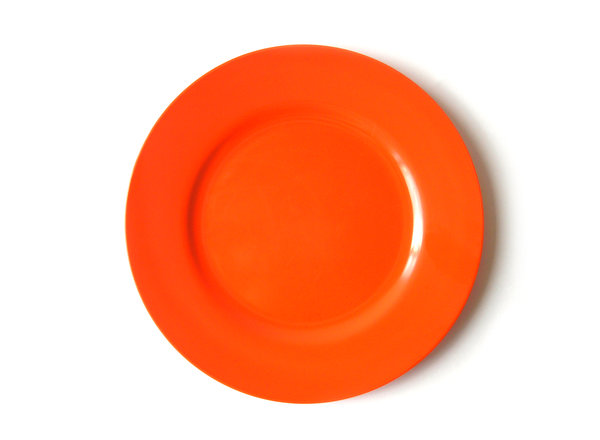 No food for you! 2: Empty plastic orange plate