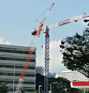 cranes & construction: cranes active on construction sites