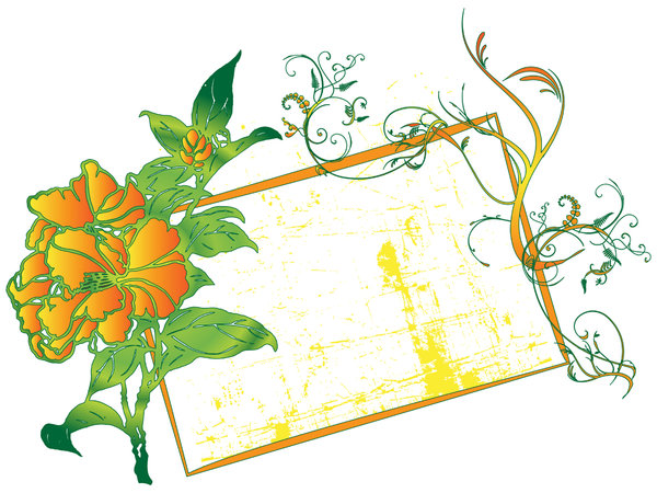 floral banner: 