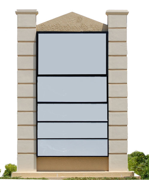 2 column, 5 panel sign