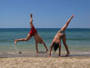 gimnastyka na plaży 3
