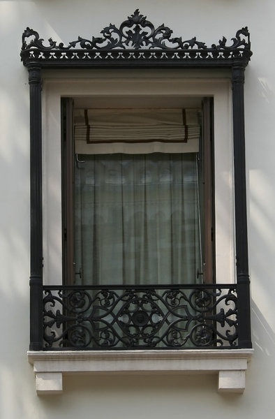 Elegant window 2: Window of a town flat in Italy.