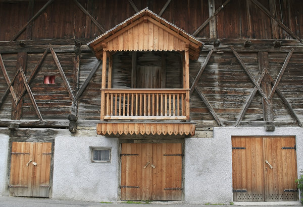 Old Alpine barn