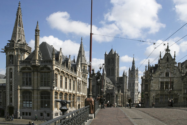 Belgium city scene