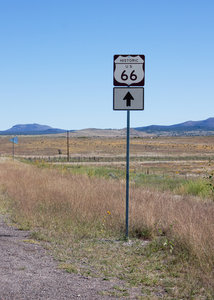 Route 66 sign: 