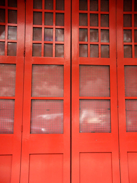 red doors