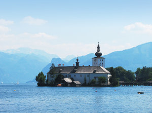Castle by the lake 1: Series of Castles by the lake Traunsee in Upper Austria