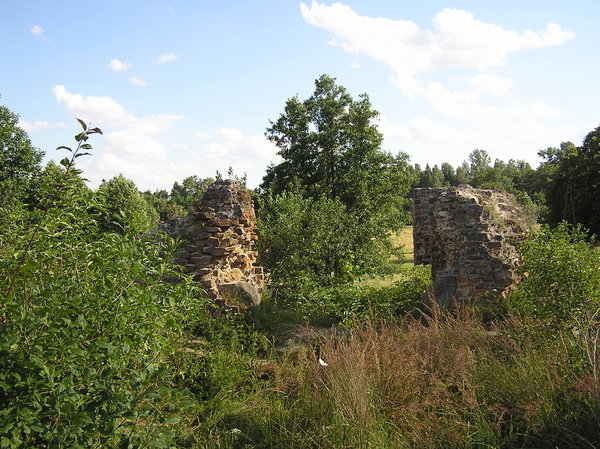 The ruins of medieval castle