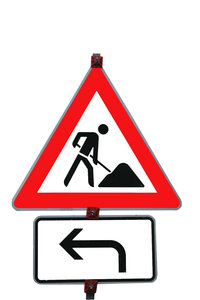 Road works: Construction ahead