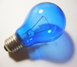 Light Bulb: A macro shot of a daylight light bulb.