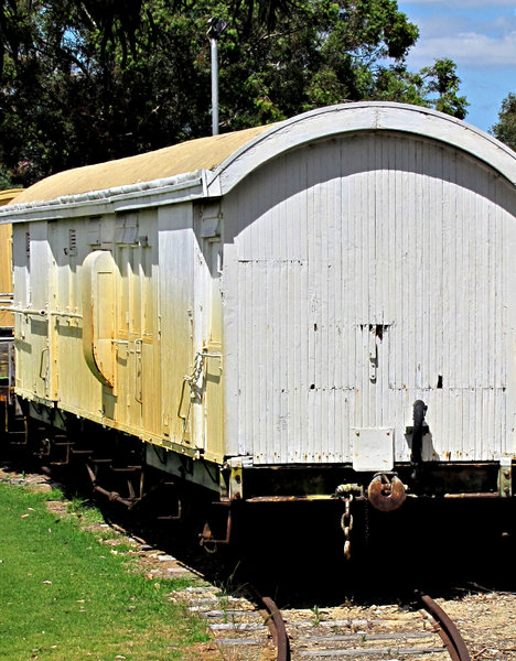old railway carriage