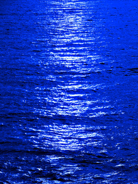 blue moon ocean reflection