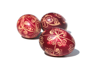 huevos de Pascua pintados
