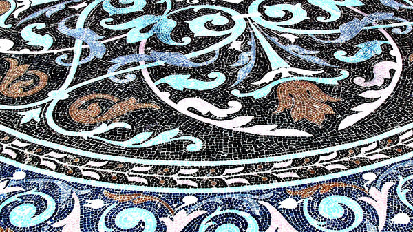 old floor mosaic: old flooring patterned mosaic