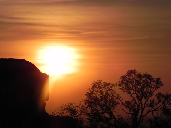 cambodia sunset