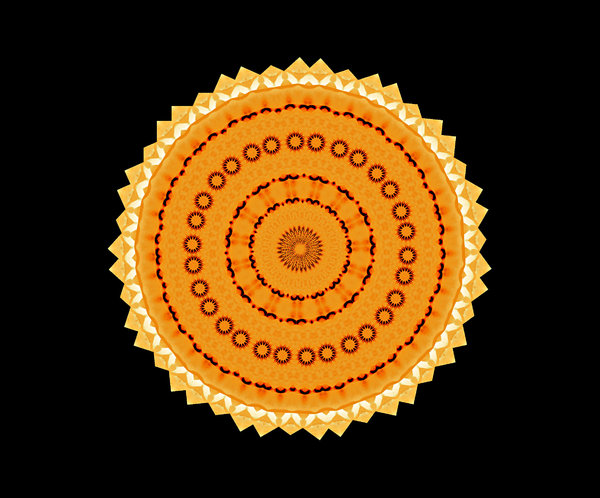 sun circle mandala