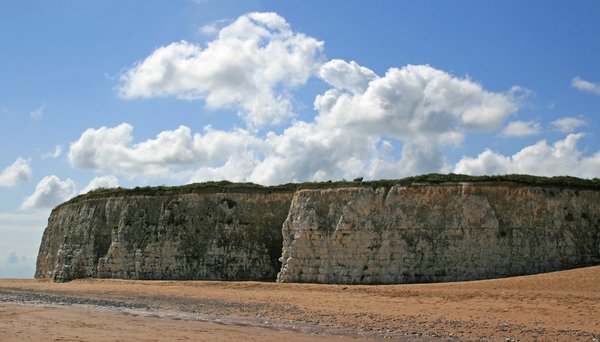 Low chalk cliffs
